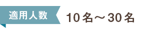 適用人数 10名～30名